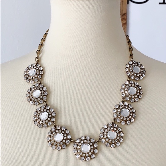 J. Crew Jewelry - circle crystal necklace
